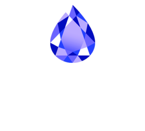a blue diamond and text voices of impact awards
