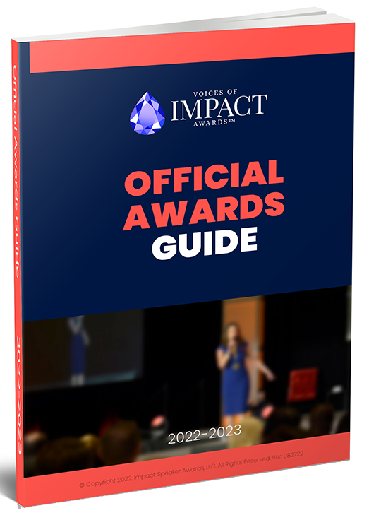 book cover voices of impact official awards guide